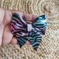 Holographic Zebra Sailor Bow