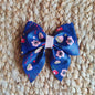 Navyblue Floral Sailor Bow