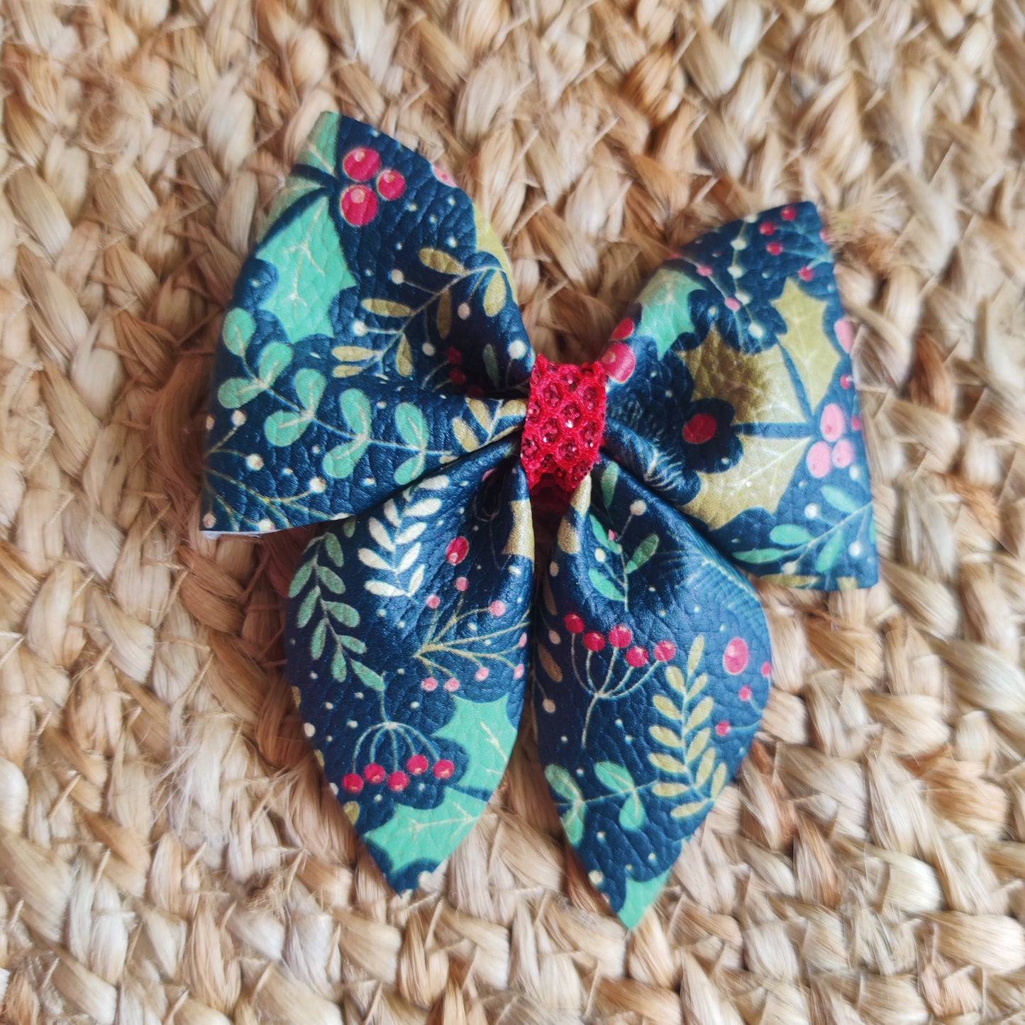 Green Xmas Sailor Bow