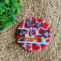 Customized Fridge Magnet - 4" Round (Love red)