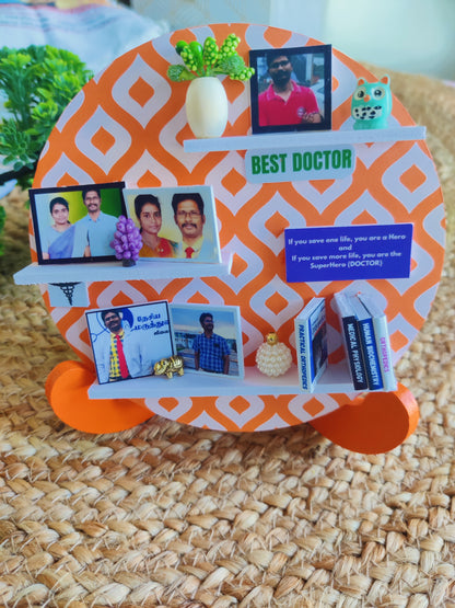 Desktop Decor - Customized 6"square with stand (Love)