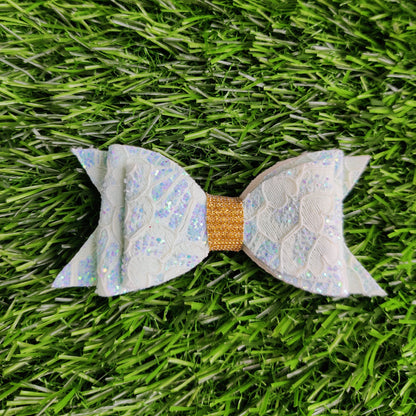 Skyblue Lace - Classic Bow