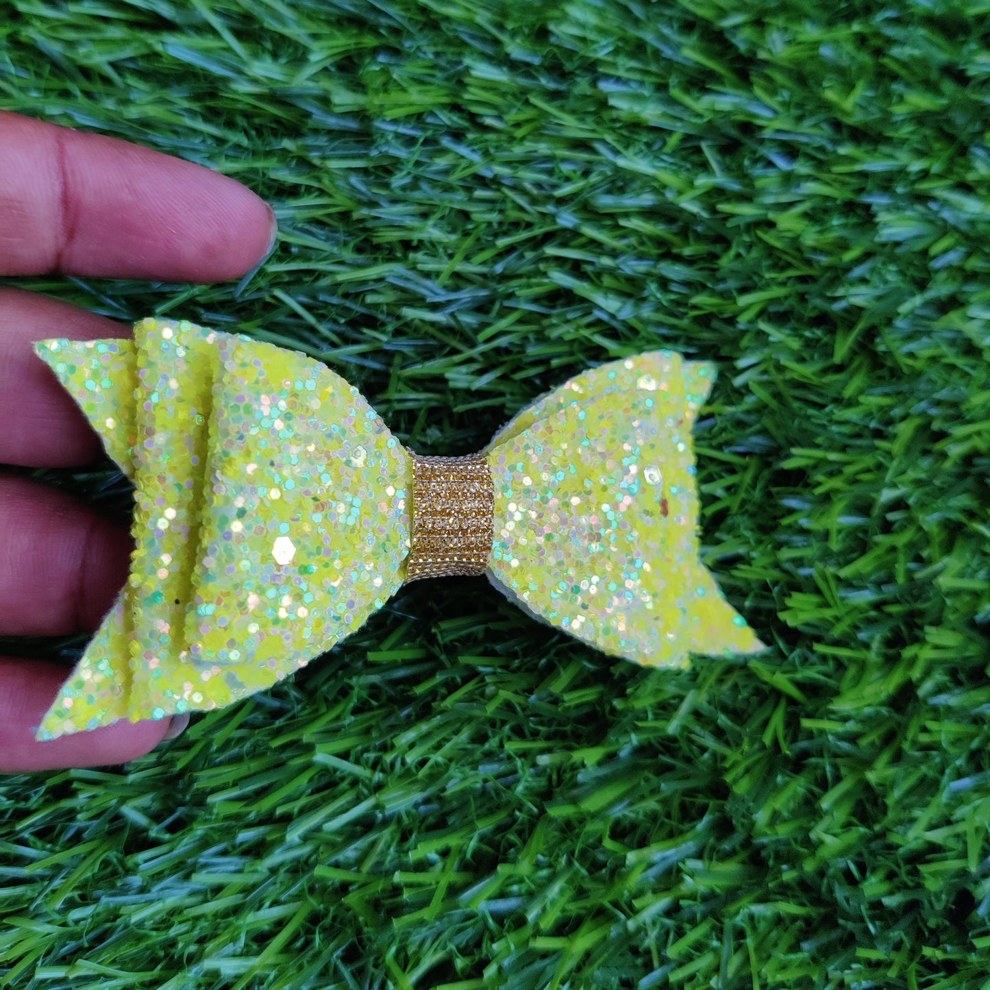 Neon Yellow - Classic Bow