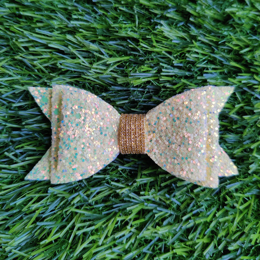 Yellow Glitter - Classic Bows