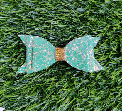 Green Glitter - Classic Bows