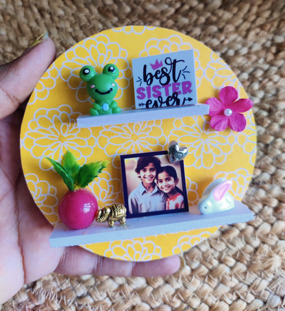 Customized Fridge Magnet - 4" Round (Bro/Sis)