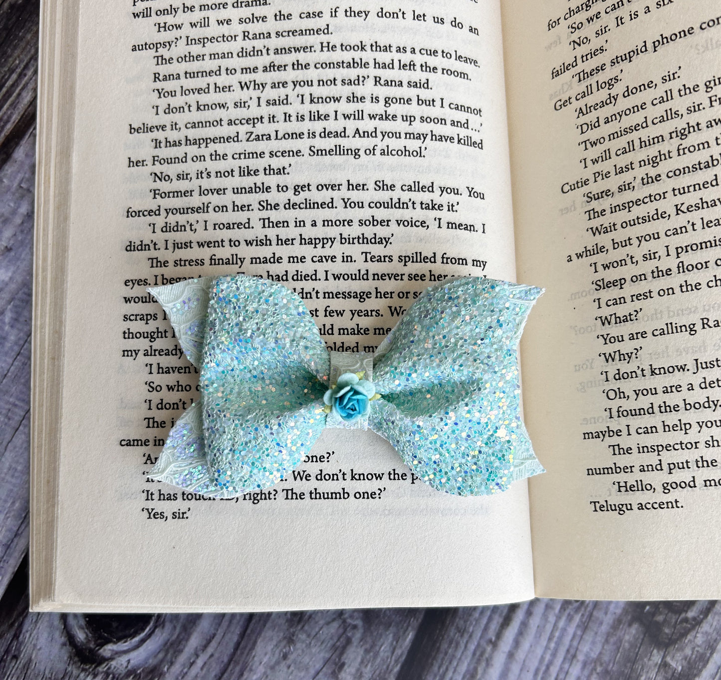 Blue Sea Angel Bows