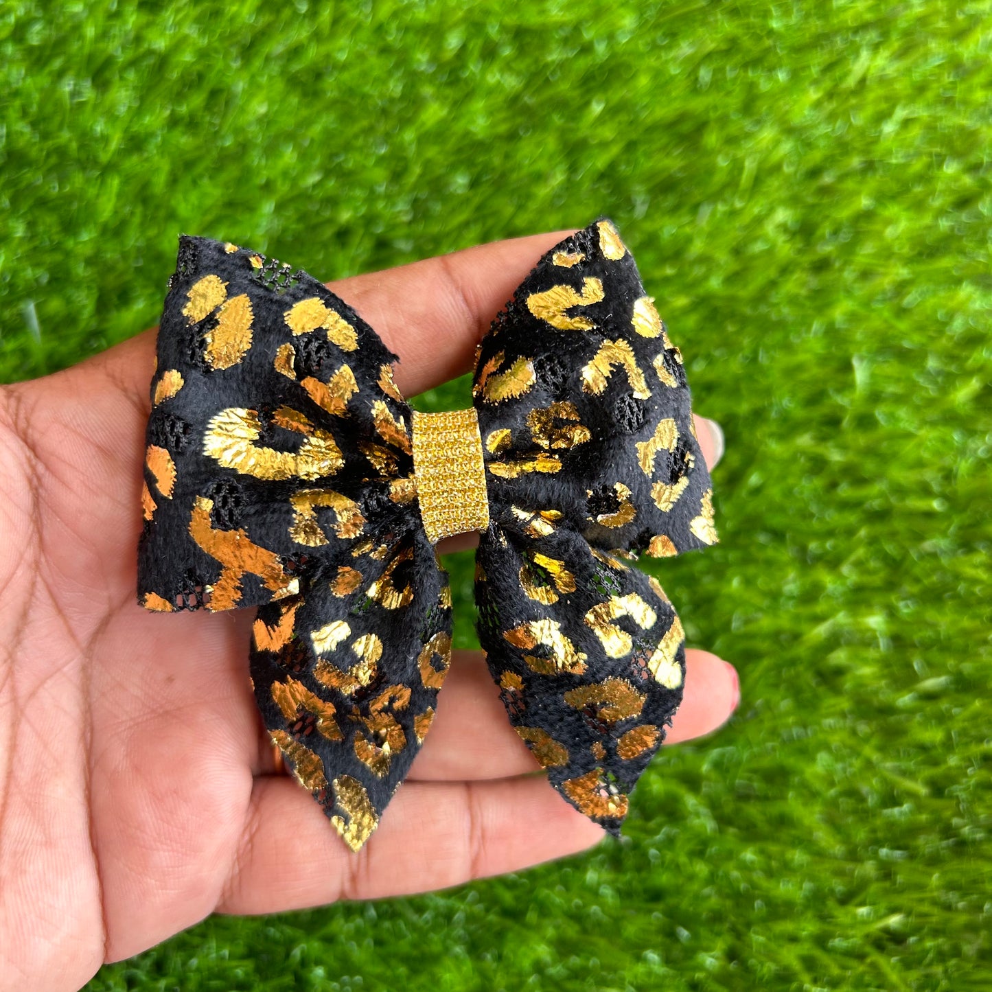 Black Leopard Sailor Bows