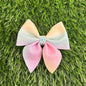 Rainbow Glitter Sailor Bow