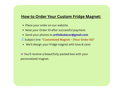 Customized Fridge Magnet - 4" Heart (Anniversary)