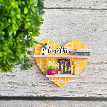 Customized Fridge Magnet - 4" Heart (Love)